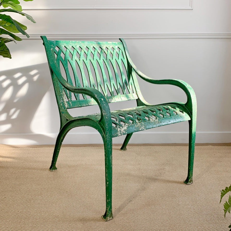 Mid Century Cast Aluminium Garden Chair