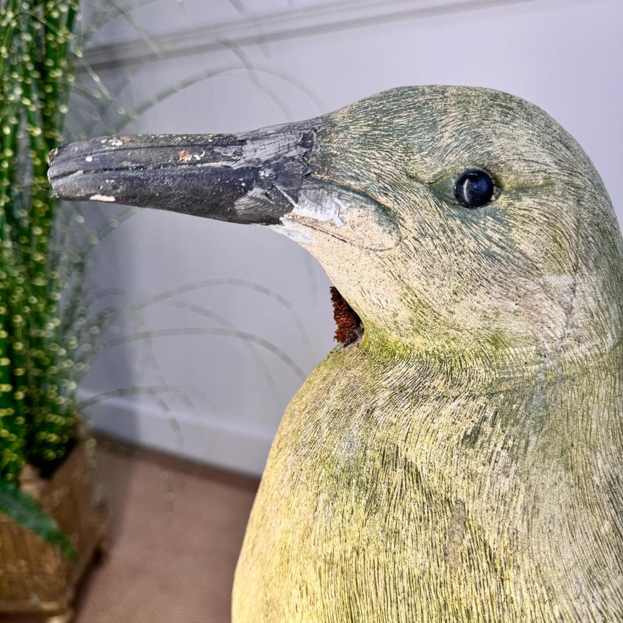 Vintage Life Size Stone Penguin Garden Statues 1970's