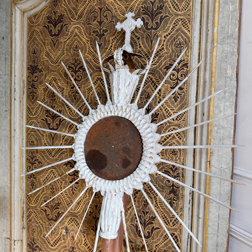 19th Century Sunburst with Crown