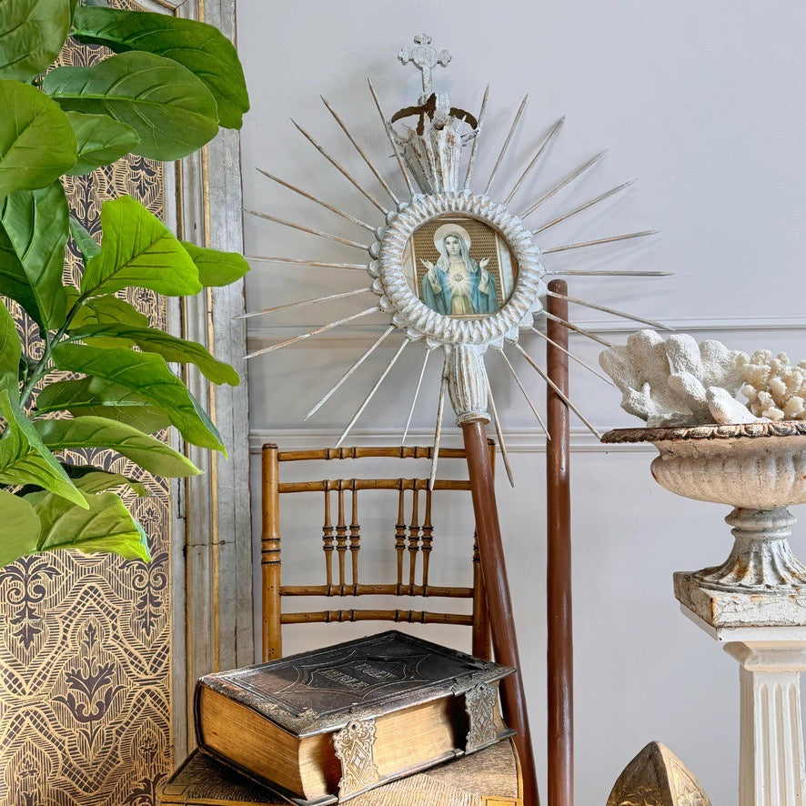 19th Century Sunburst with Crown