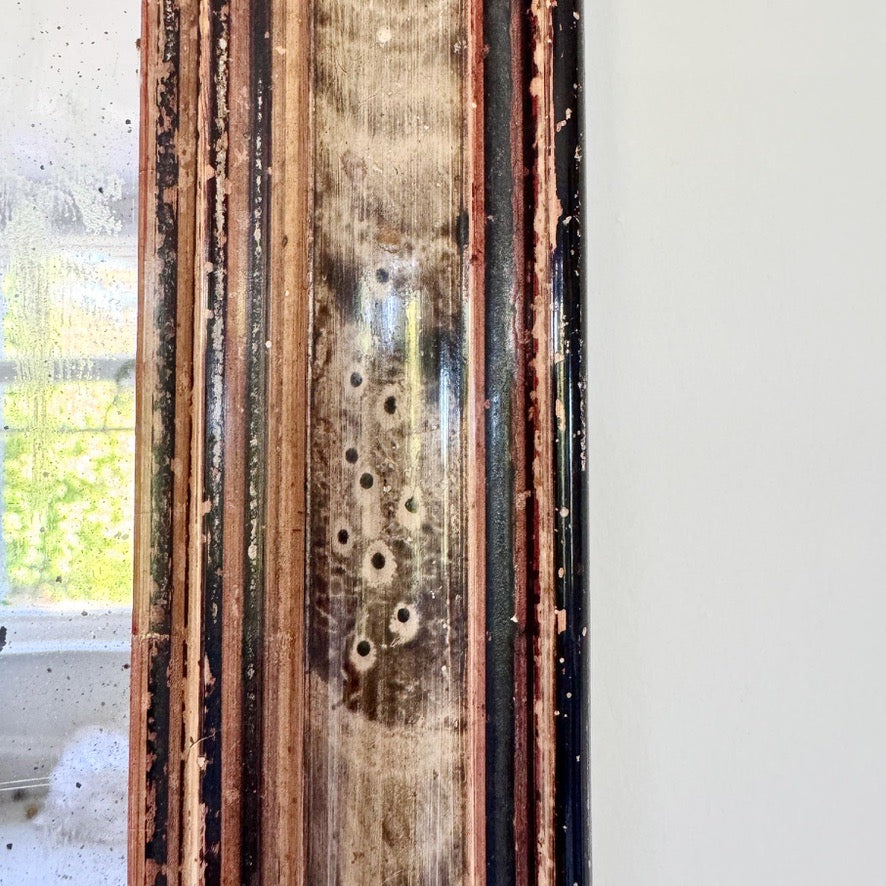 Antique Trompe L'oeil Louis Philippe 'Tiger' Mirror