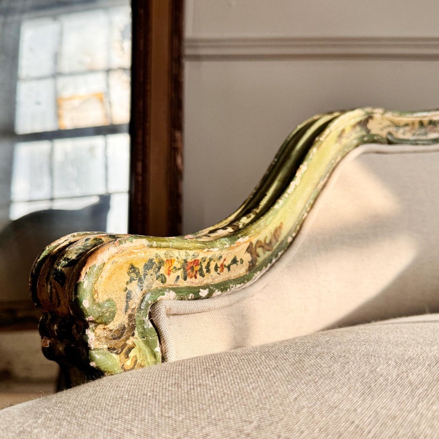 Antique Painted Venetian Chair Circa 1820