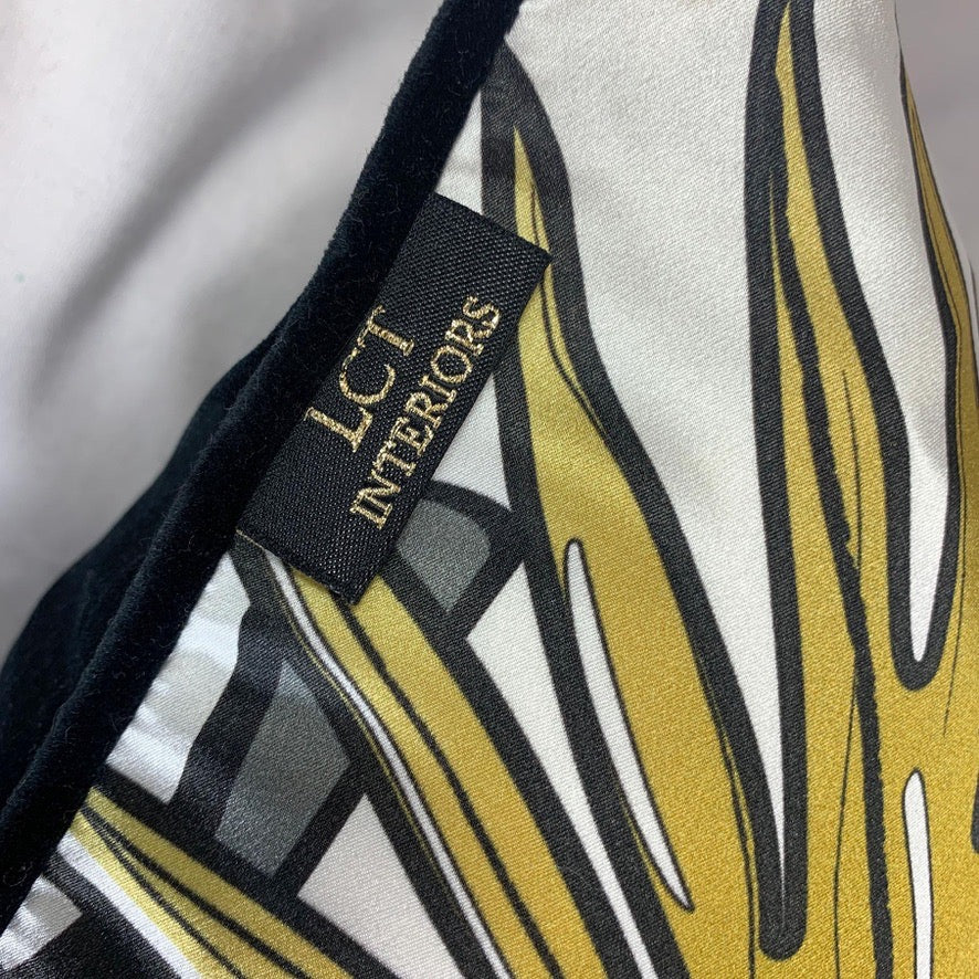 The Tropics Collection 'Palm' Luxury Silk Cushion