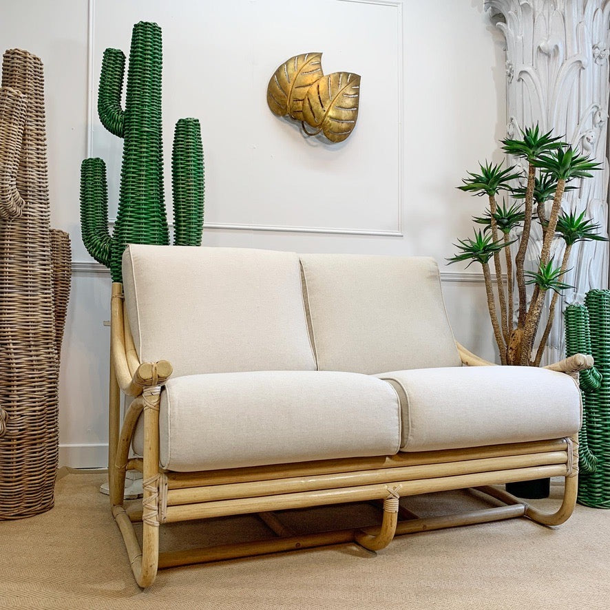 Angraves of Leicester Rattan Settee 1950's