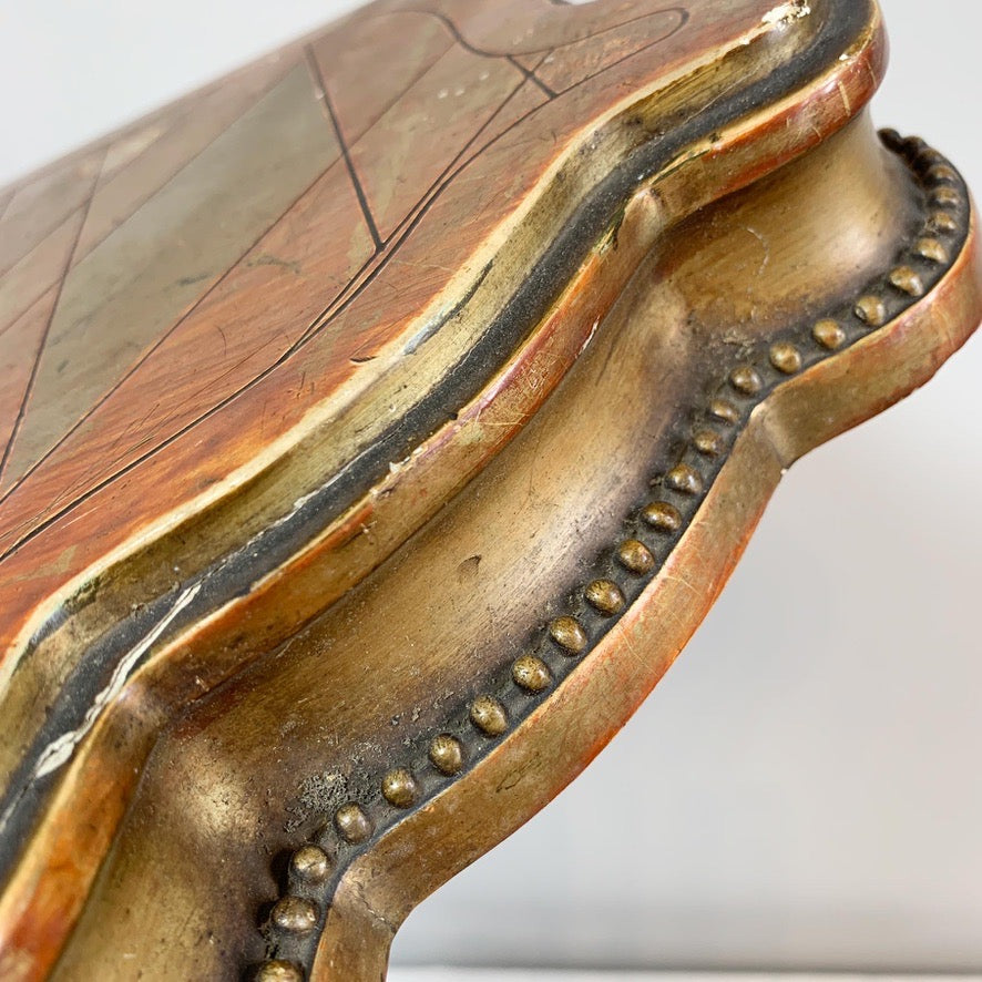 A Pair of 19th Century Carved Wood Gold Gesso Display Stands