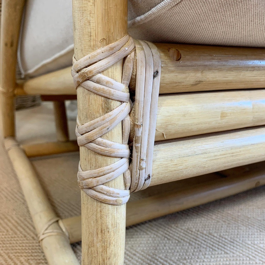 Angraves of Leicester Rattan Settee 1950's