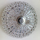 Silver Glass Flushmount Light by Emil Stejnar for H. Richter 1950's