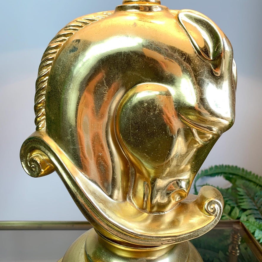 24k Gold Plated Cheval Table Lamp
