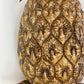 Italian 1950's Gold Wrought Iron Pineapple Candle Wall Sconce