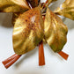 Hans Kogl Gold and Silver Leaf Wall Light