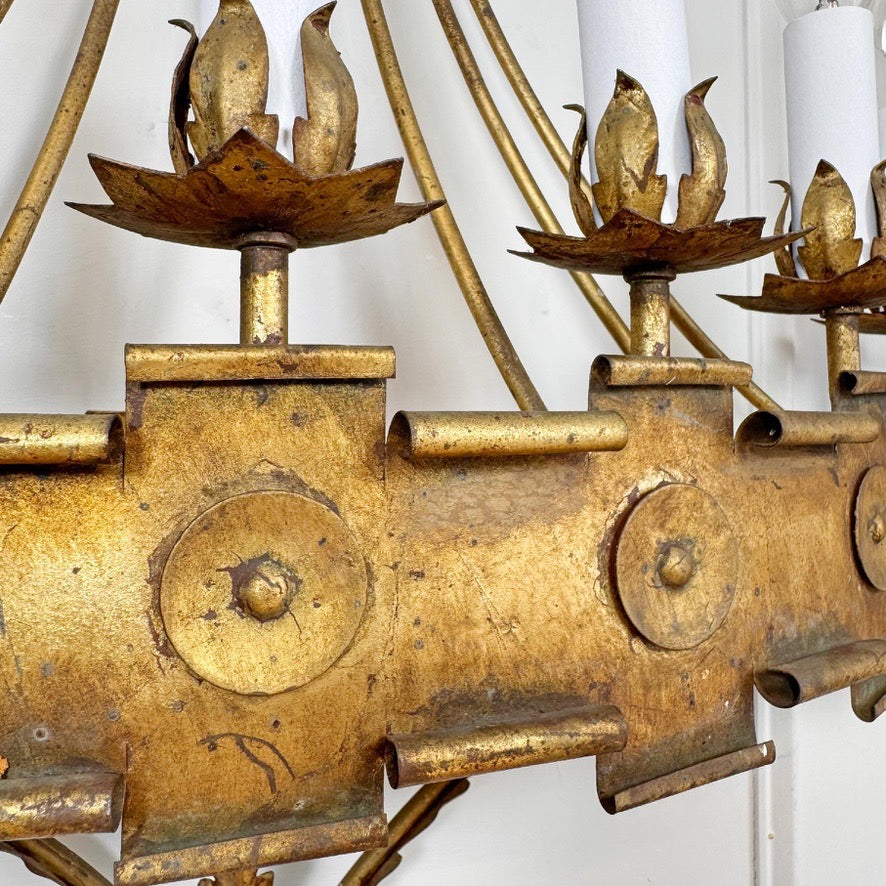 Vintage Ferro Wall Light 1950's Spain