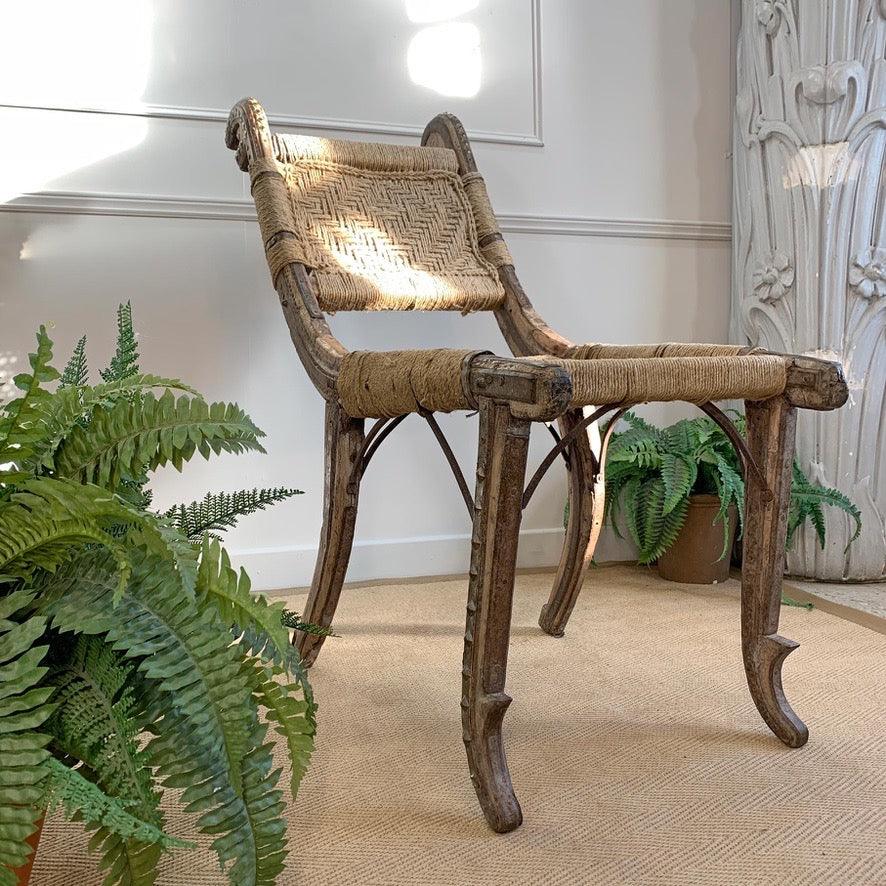 19th Century Primitive Indian Chair