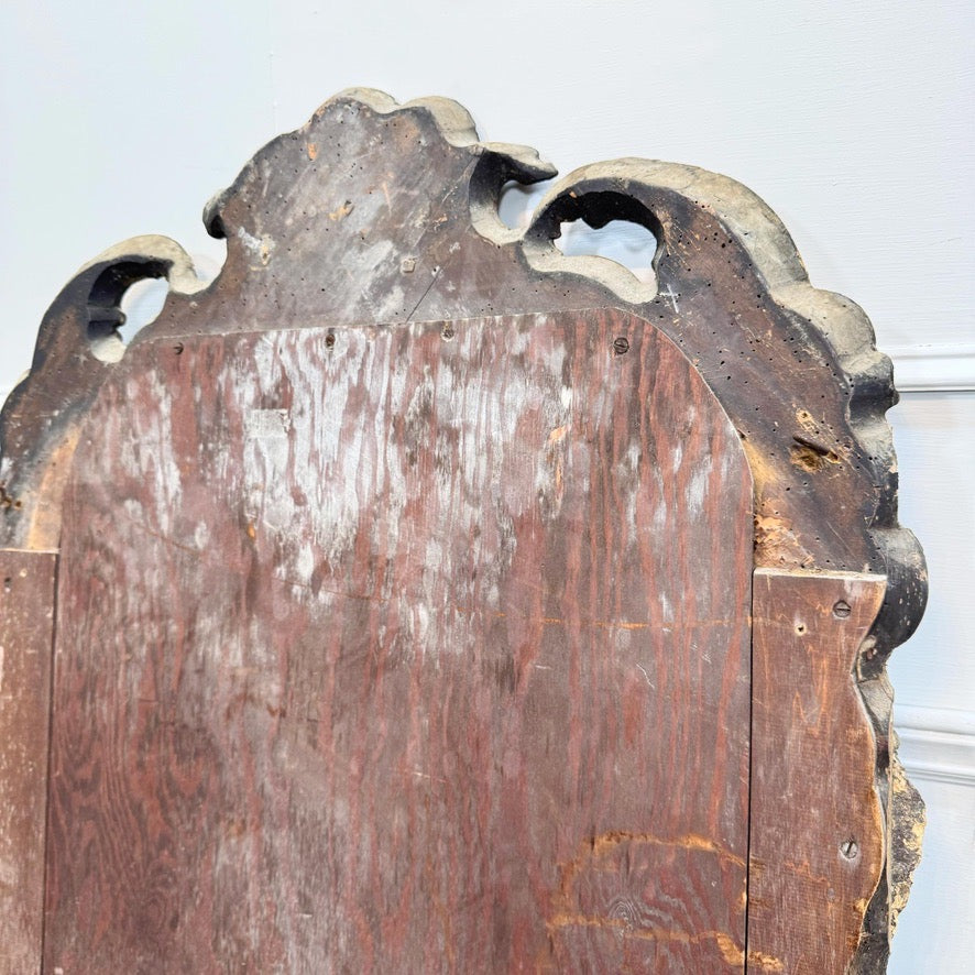 Queen Anne Giltwood Split Plate Mirror