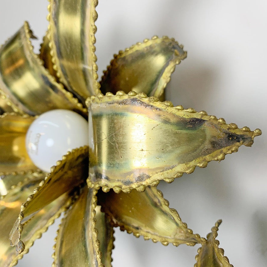 Pair of Maison Jansen Flower Wall Lights