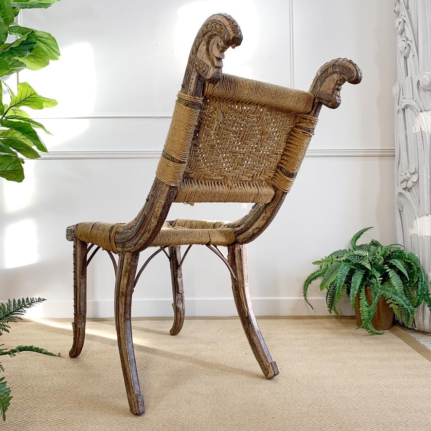 19th Century Primitive Indian Chair