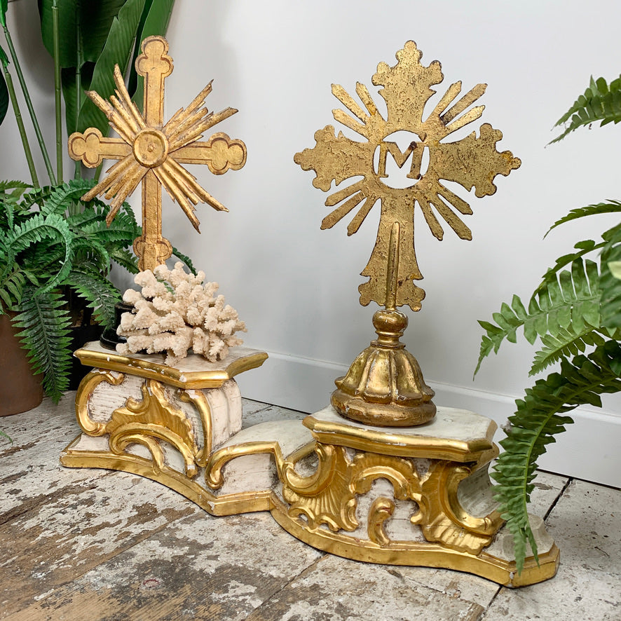 18th Century Gilt Painted Baroque Stand