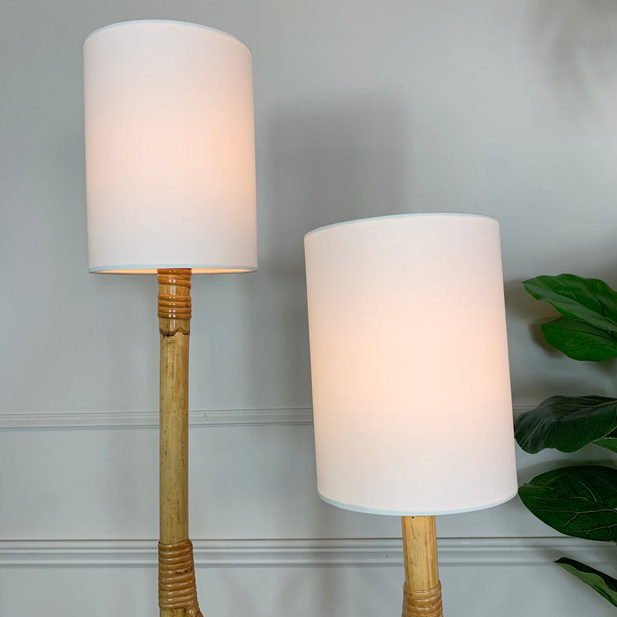 Louis Sognot Bamboo Floor Lamp 1950's