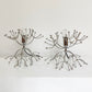 Pair Of Silver Gaetano Sciolari Sputnik Table Lamps Italy 1960s