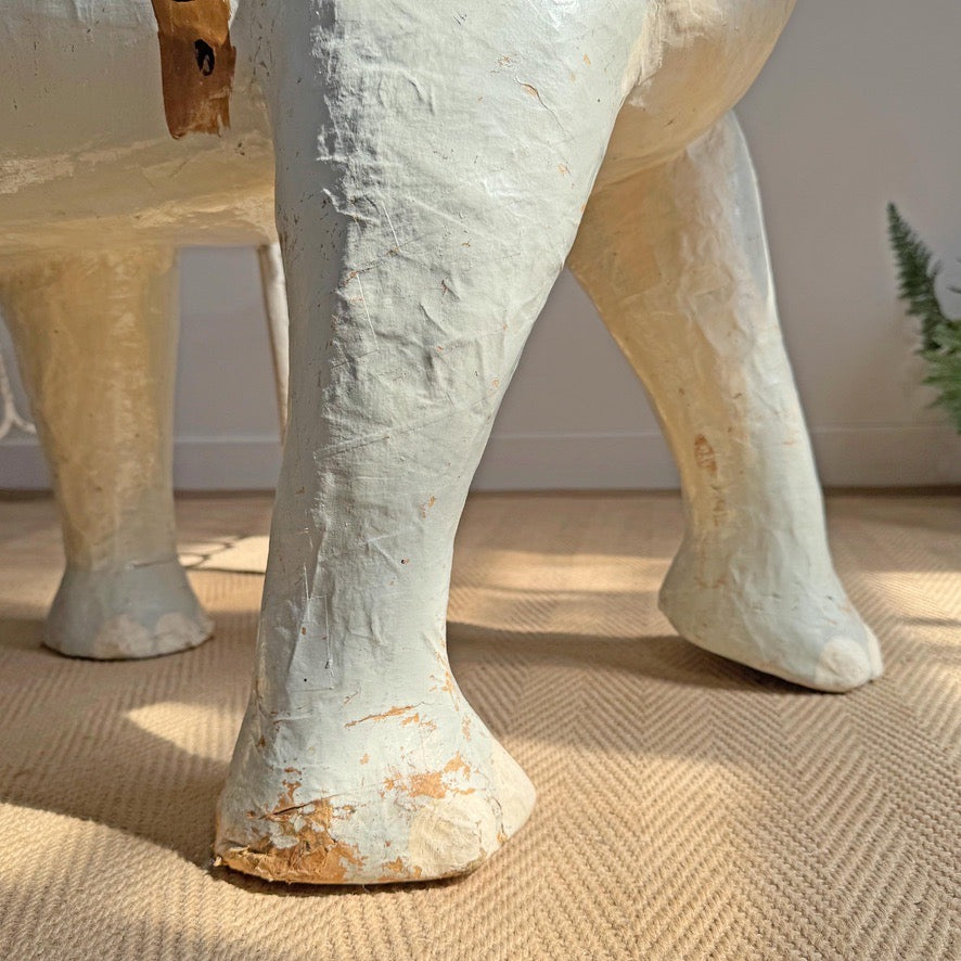 Large Folk Art Papier Mache Elephant