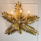 Gold Italian Laurel Leaf Wall Light 1950's