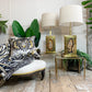 Superb Pair of Willy Daro Agate and Brass Table Lamps
