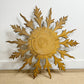 Antique Sunburst Mirror Giltwood 1920's