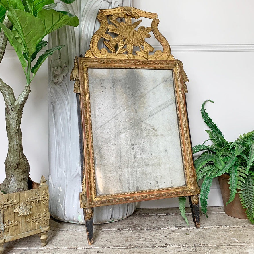 Superb Large 18th Century Louis XVI Gilt Wood Mirror