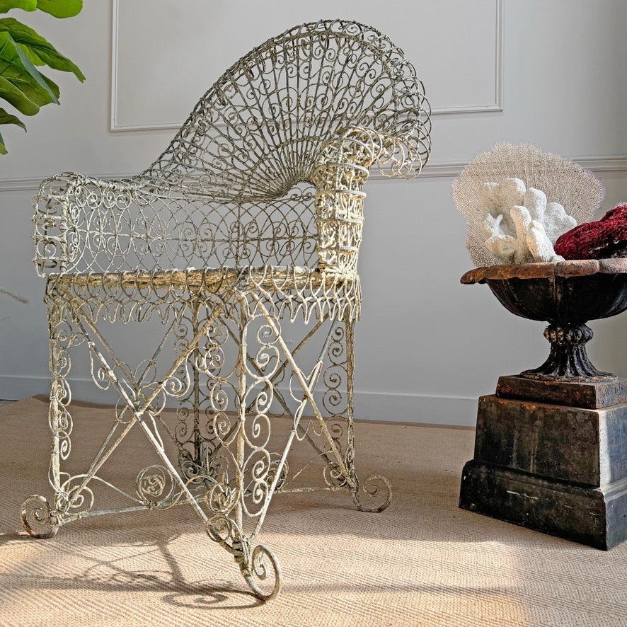 Regency Decorative Wirework Garden Chair