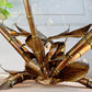 Maison Jansen Faux Bamboo Illuminated Gold Table 1970's