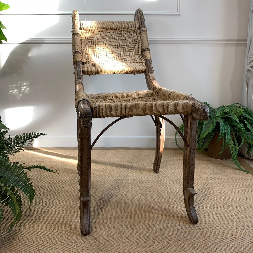 19th Century Primitive Indian Chair