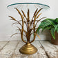 Gold Wheat Sheaf Side Table