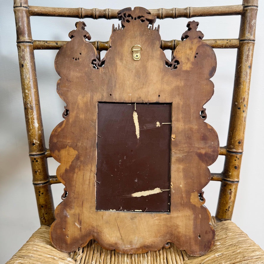 An Exceptionally Carved Qing Dynasty Hardwood Chinese Export Mirror