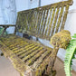 Mossy Folding Wooden Garden Bench