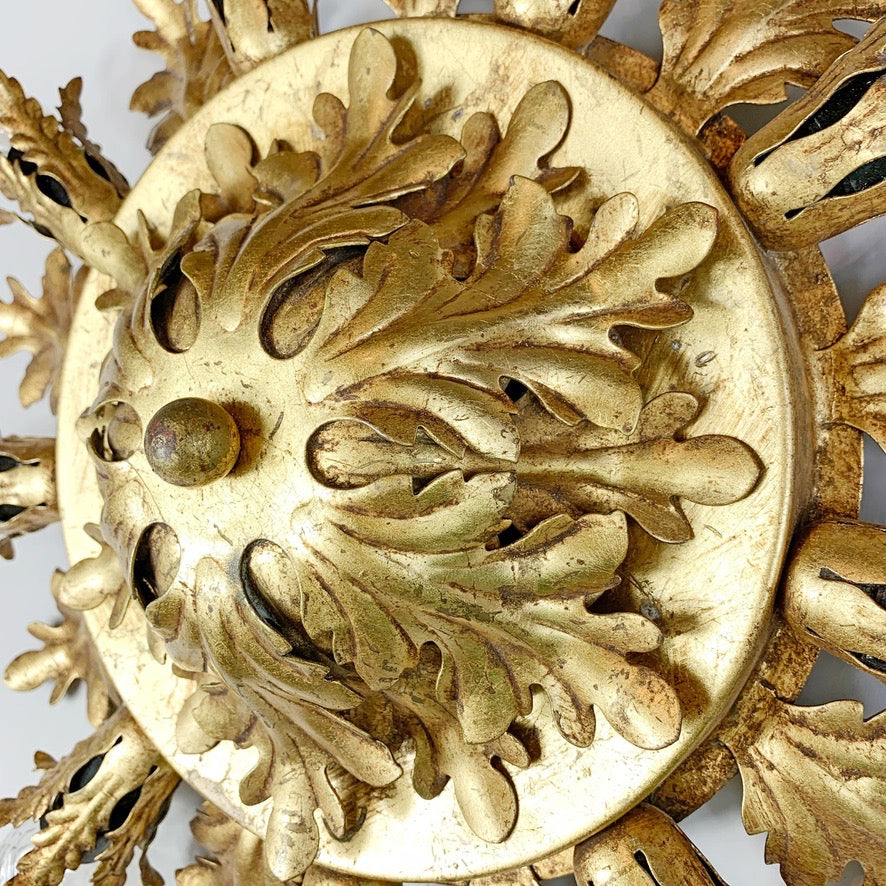 Banci Firenze 1950's Gold Flush Light