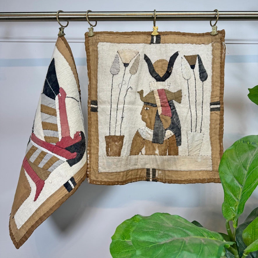 Pair of Early 20th Century Egyptian Applique Panels