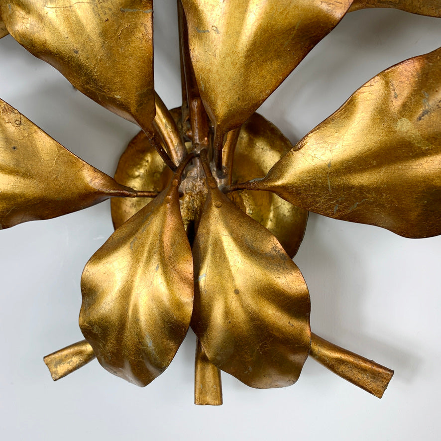 Hans Kogl Gold Leaf Wall Light