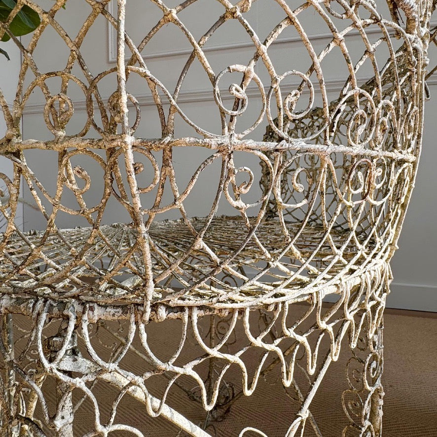 Regency Decorative Wirework Garden Chair