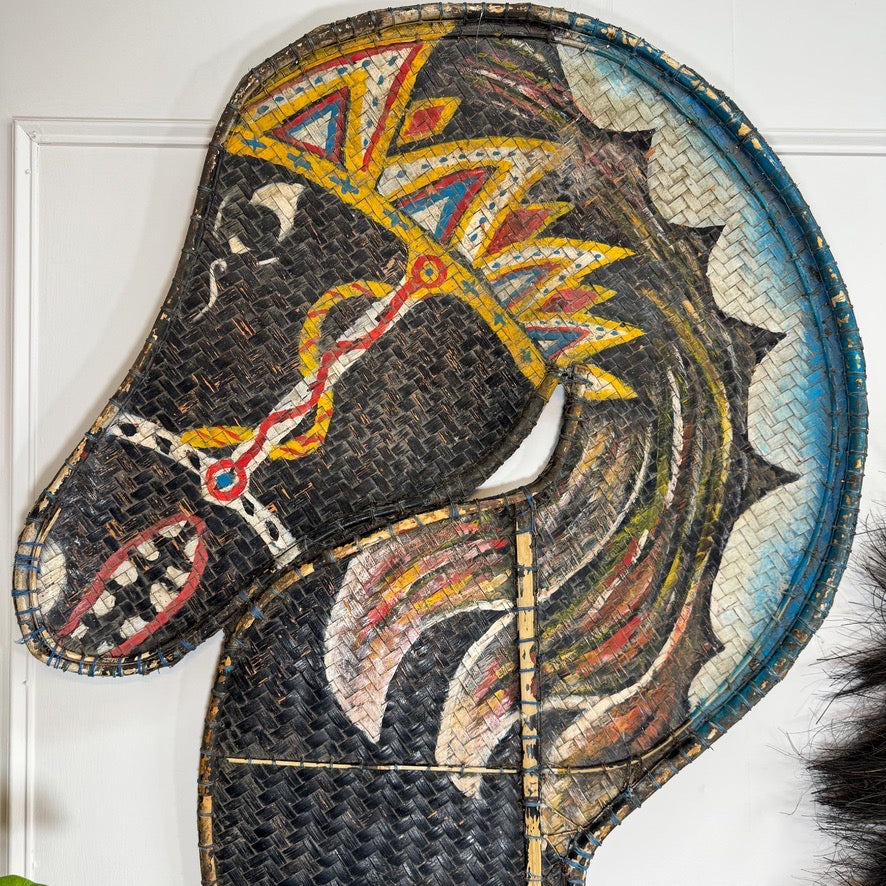 Pair of Large Kuda Lumping Ceremonial Horses from Java