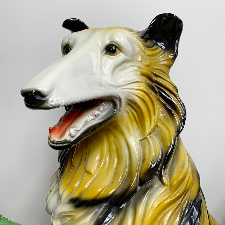 1950's Large Rough Collie Ceramic Dog