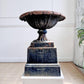 Antique Handyside Style Cast Iron Tazza Urn on Plinth 19th Century