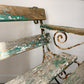 1950's Wrought Iron Slatted Garden Bench