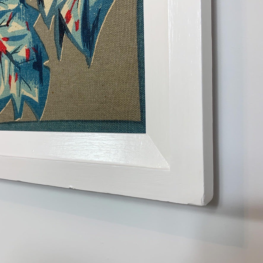 1950's Robert Debiève Cubist Screen Print 'Flight of Flamingos'