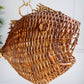 Wicker Fish Ceiling Light Mid Century France