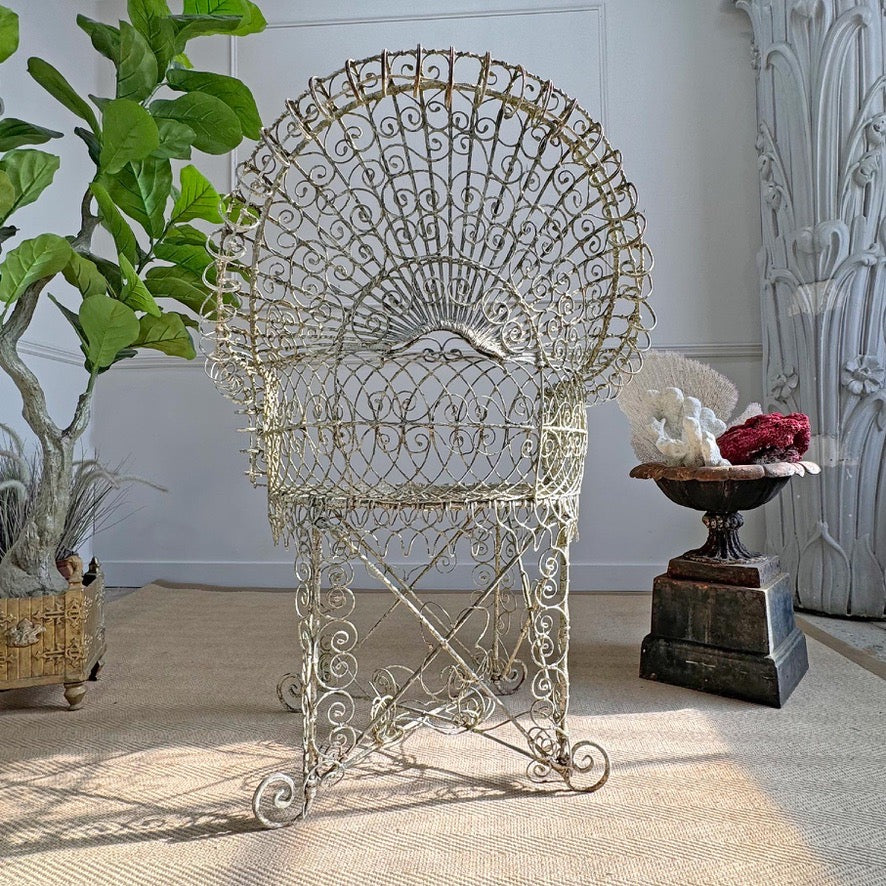 Regency Decorative Wirework Garden Chair