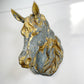 Zinc and Gold Horse Head Butchers Trade Sign Flemish 1860