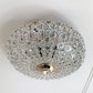 Silver Glass Flushmount Light by Emil Stejnar for H. Richter 1950's