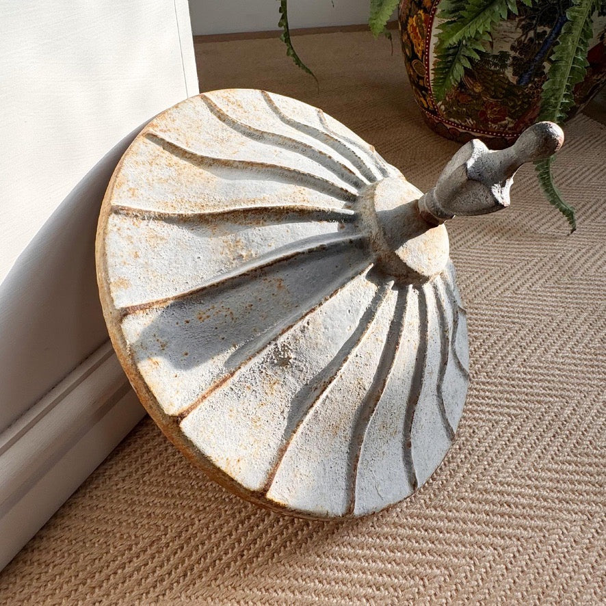 Antique Adam Style Cast Iron Urn attributed to the Carron Iron Works