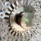 Silver Glass Flushmount Light by Emil Stejnar for H. Richter 1950's
