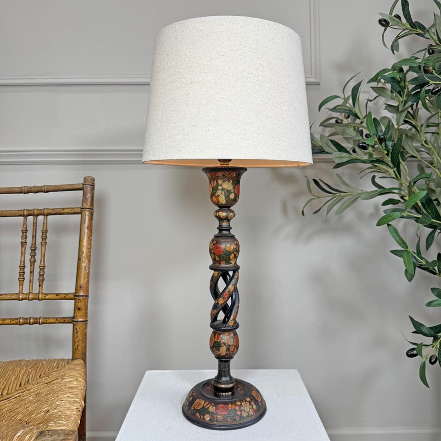 Large Antique Kashmiri Table Lamp