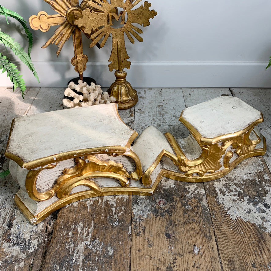 18th Century Gilt Painted Baroque Stand